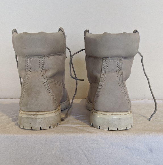 Timberland 6" Premium Waterproof Leather Boots - Gray Women’s Size 6 M R149M - Picture 3 of 8